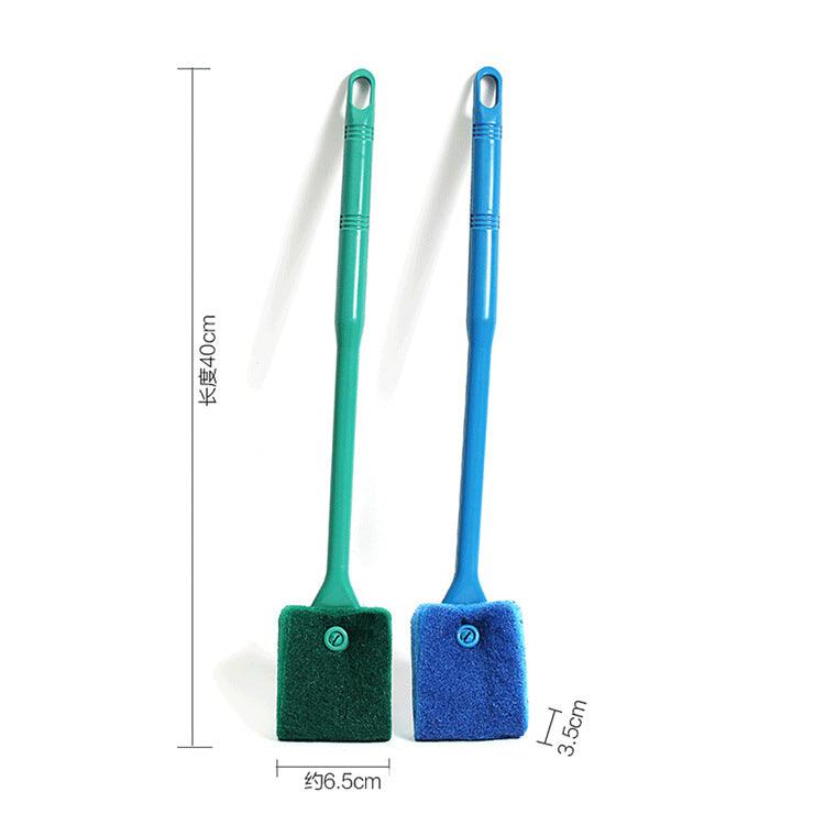 Dual-Sided Long Handle Aquarium Cleaning Brush