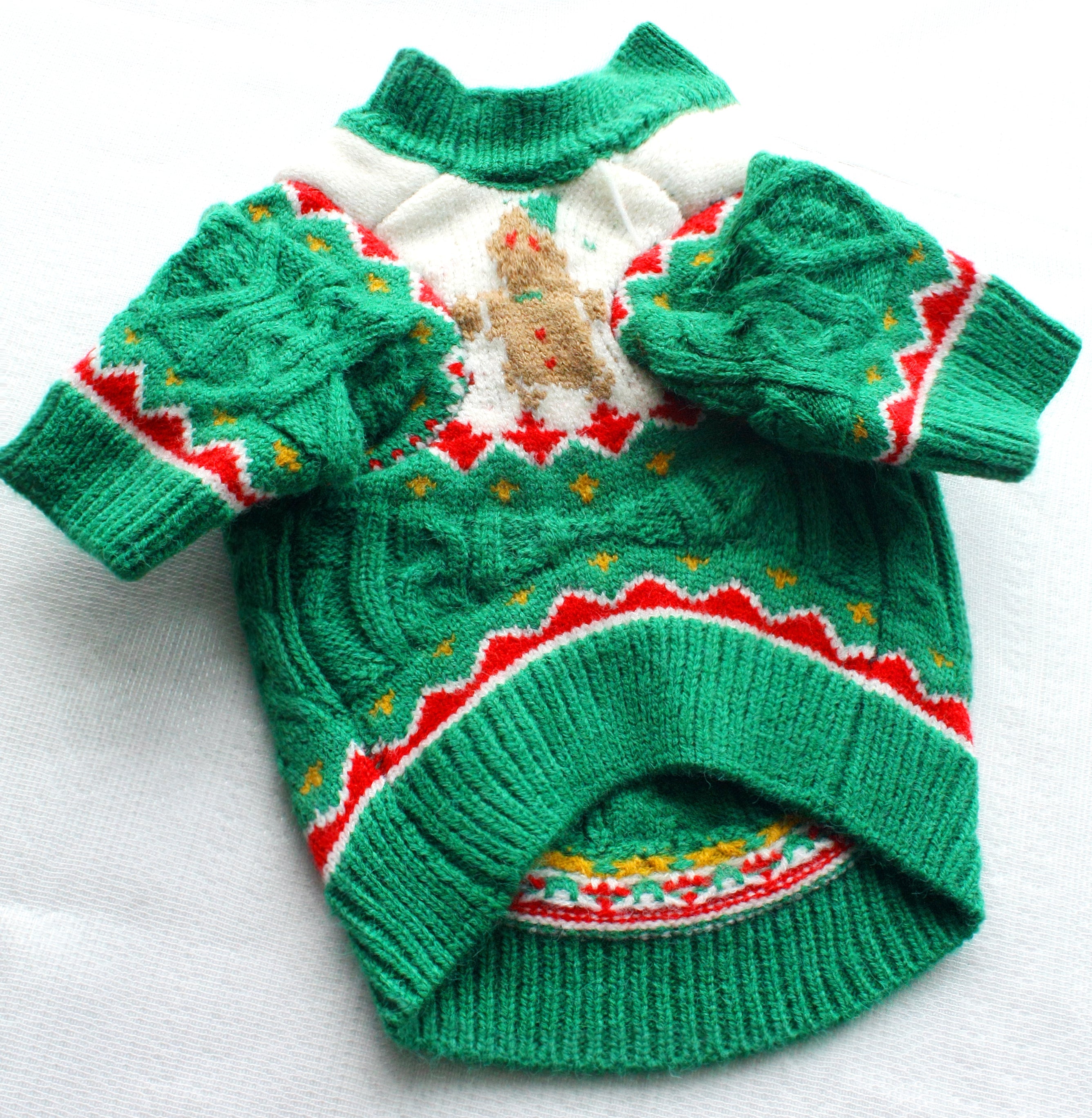 Christmas Dog Sweater Cozy Knitted Holiday Jumper Pullover Warm