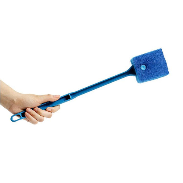 Dual-Sided Long Handle Aquarium Cleaning Brush