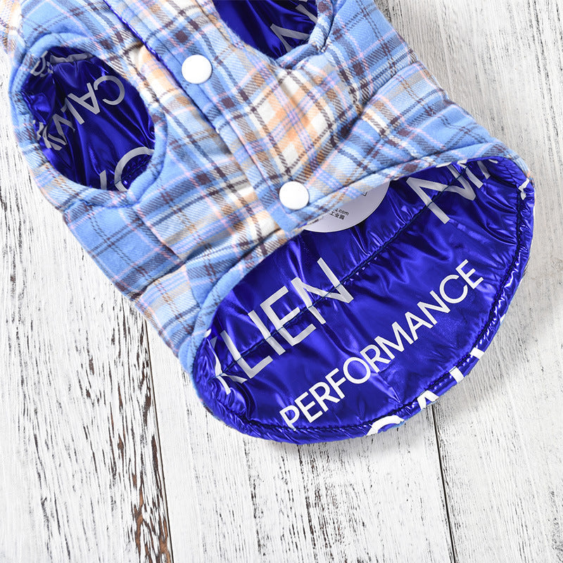Autumn Winter Reversible Dog Vest for Puppies