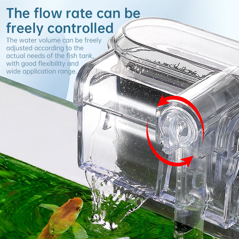 USB-Powered Mini Hanging Aquarium Filter 2.5W 250L/H