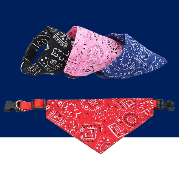 Adjustable Pet Bandana Scarf Stylish Comfortable Accessory