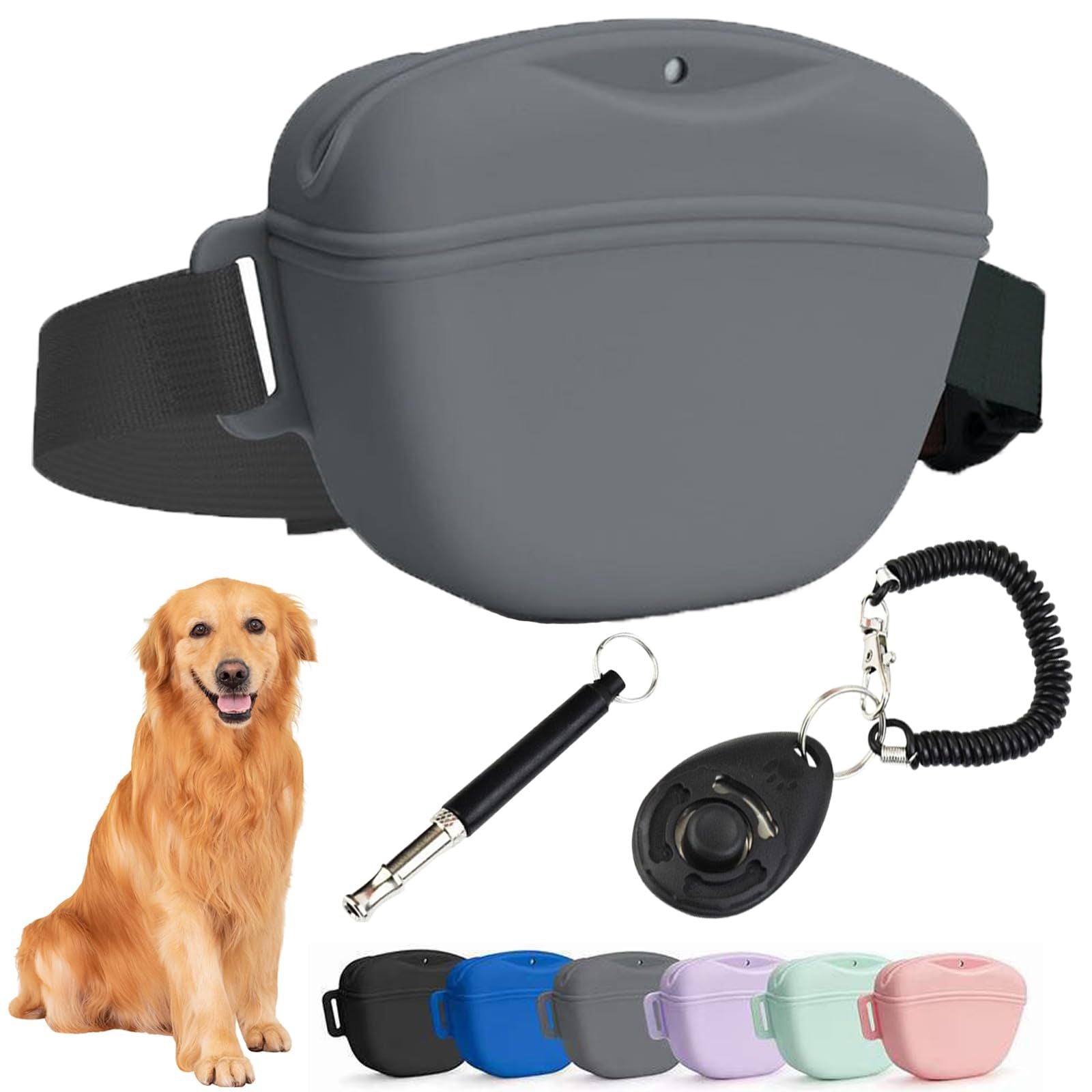 Silicone Dog Training Waist Bag Portable Pouch