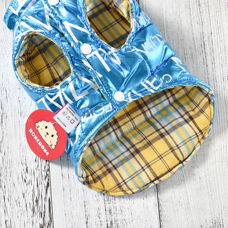 Autumn Winter Reversible Dog Vest for Puppies