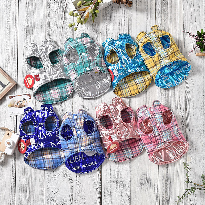 Autumn Winter Reversible Dog Vest for Puppies