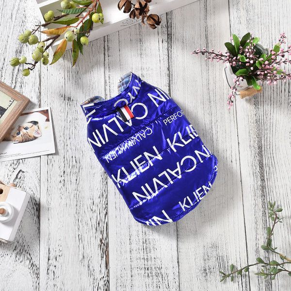 Autumn Winter Reversible Dog Vest for Puppies