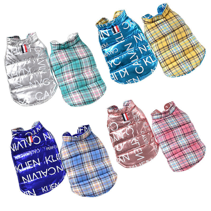 Autumn Winter Reversible Dog Vest for Puppies