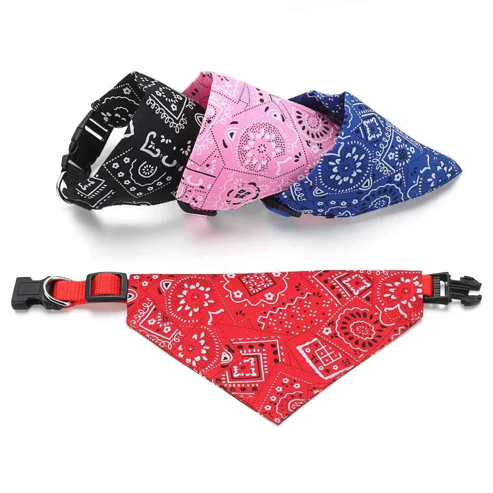 Adjustable Pet Bandana Scarf Stylish Comfortable Accessory