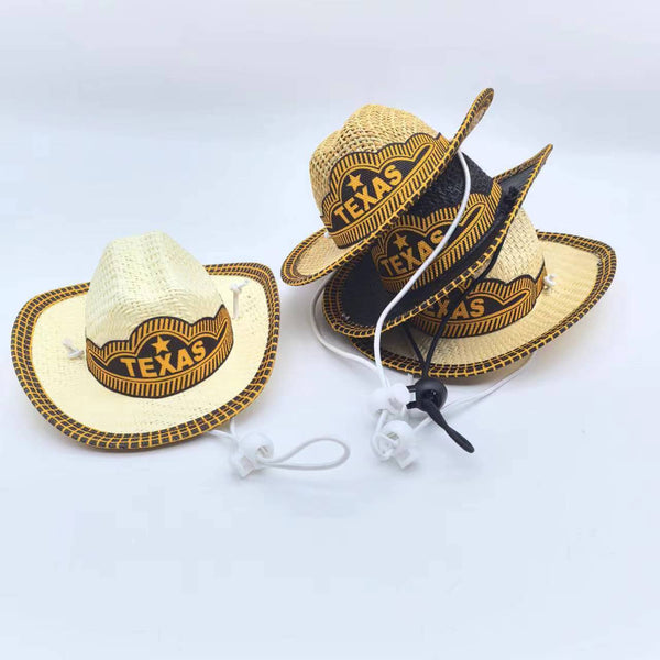 Cowboy straw hat