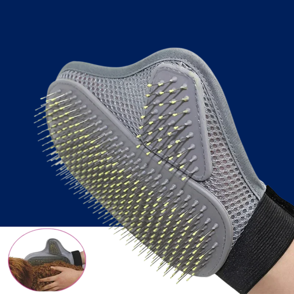 Pet Grooming Glove – Hair Removal & Bathing Brush for Dogs & Cats