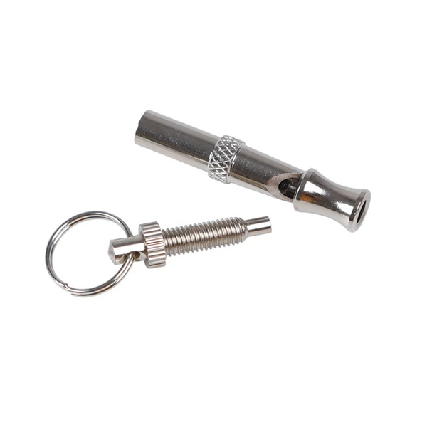 Dog Training Whistle Outdoor Survival Silent Silver