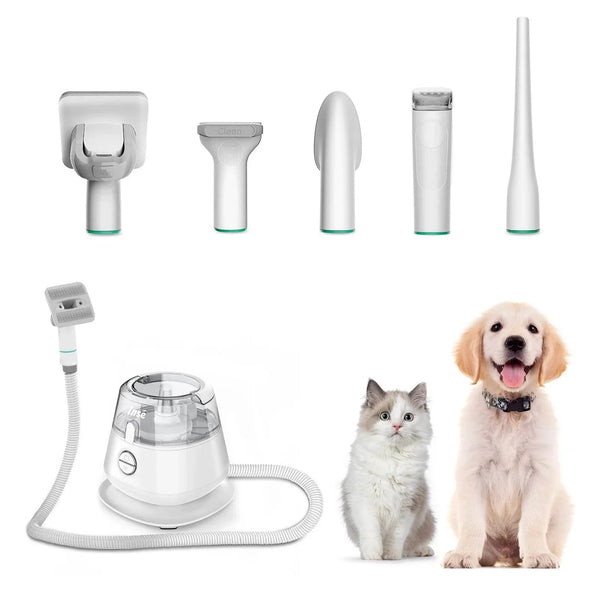 INSE P20 Pet Grooming Kit & Vacuum Suction for Hair Cleanup
