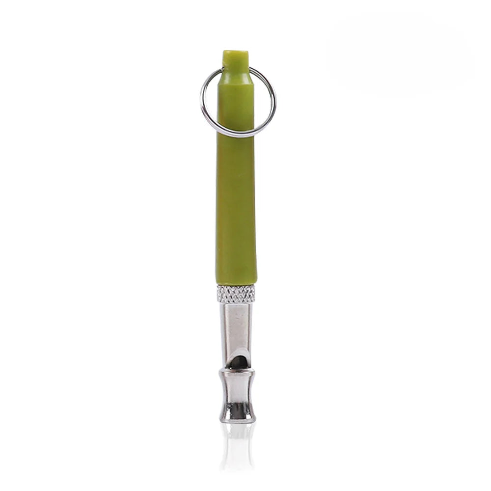 Dog Training Whistle Outdoor Survival Silent Silver