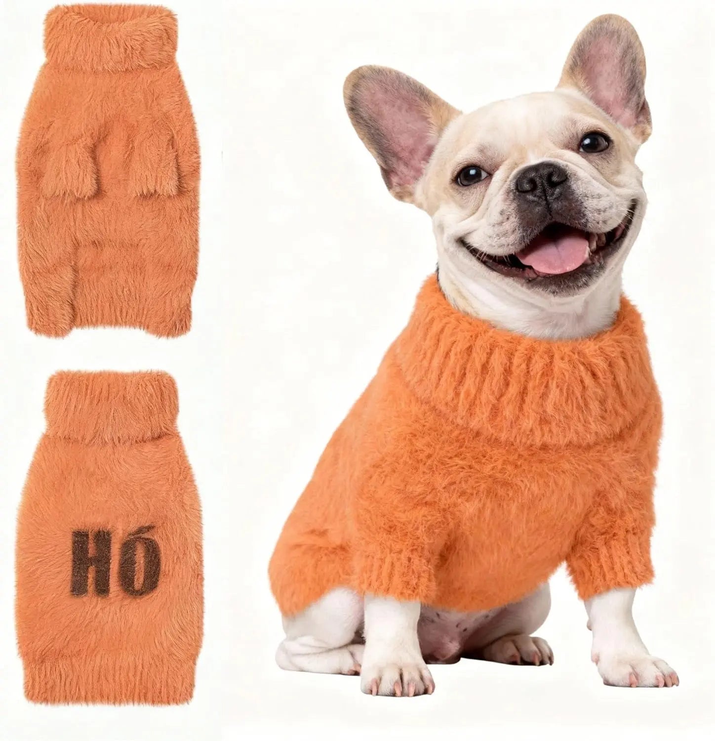 Small Dog Warm Turtleneck Cable Knit Sweater