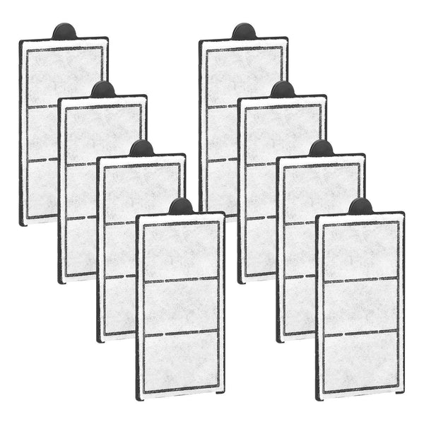 8PCS Aquarium Filter Cotton Replacement for 2.5–3.5Gal Tanks