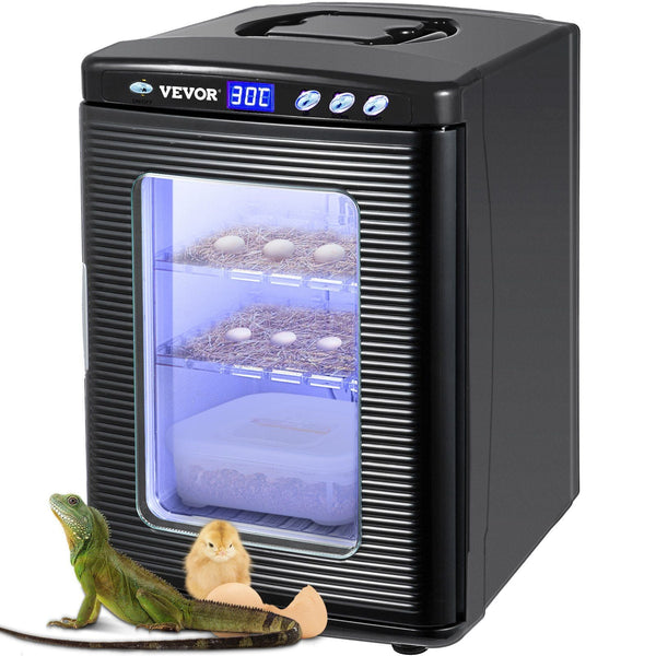 Black 25L Reptile Egg Incubator Digital Heating Cooling