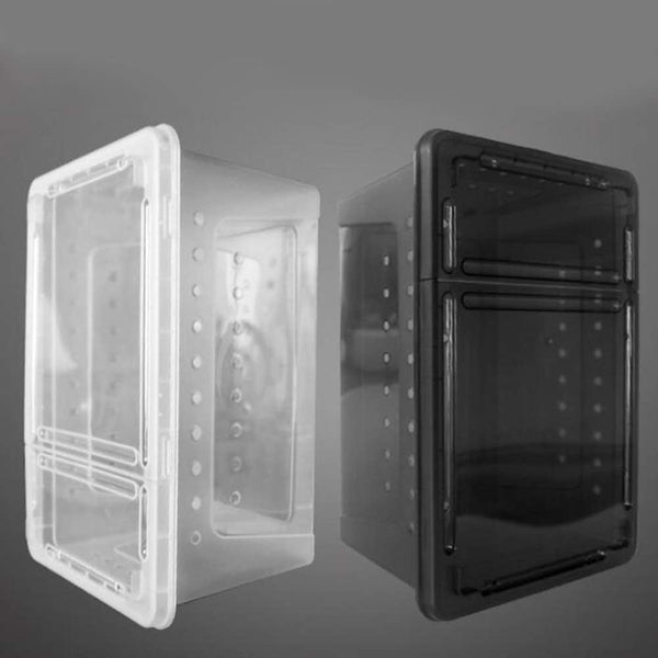 Portable Reptile Terrarium Habitat Mini Pet House Black-M