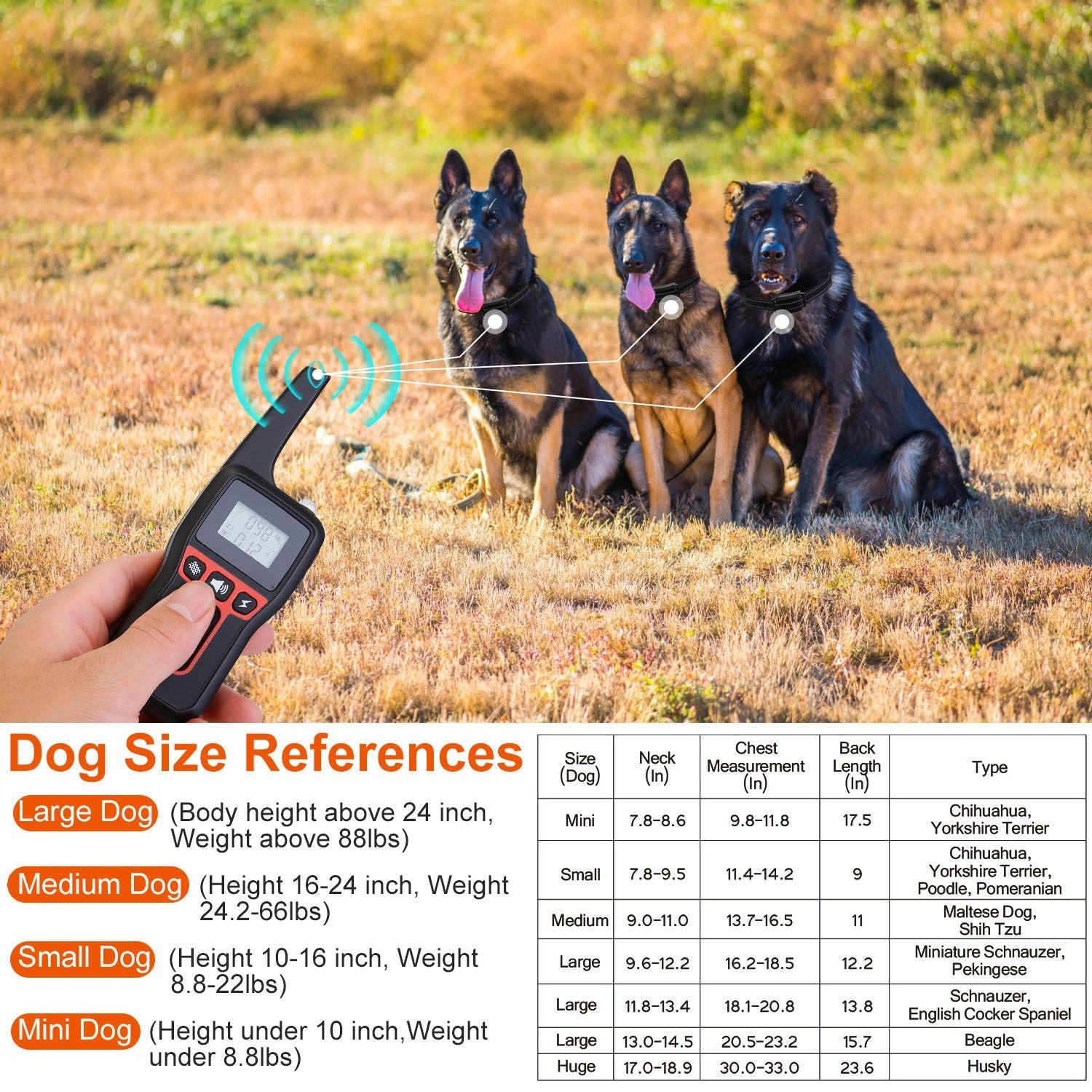Long-Range 3280FT Waterproof Dog Training Collar