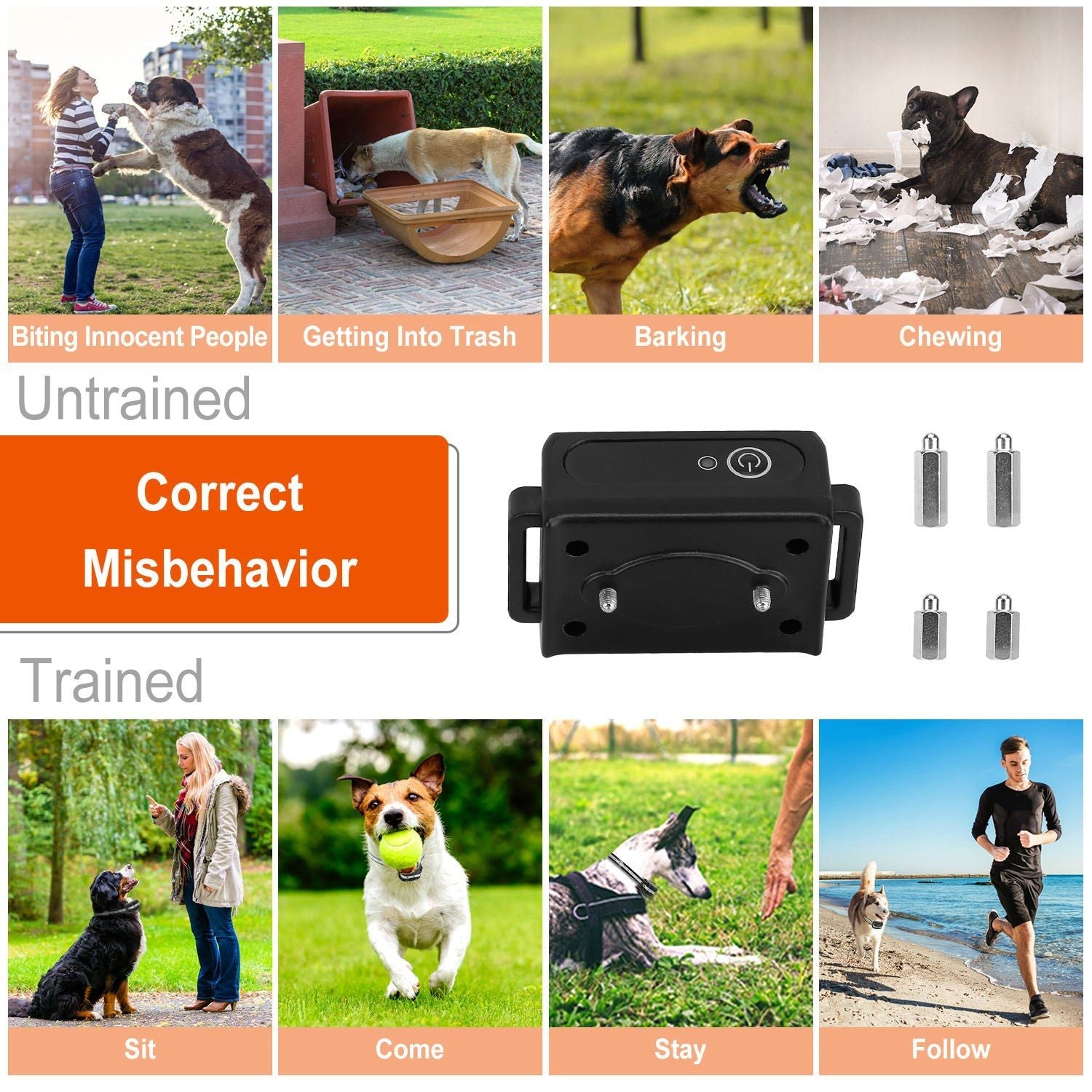 Long-Range 3280FT Waterproof Dog Training Collar